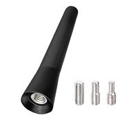 6.5cm Mini Car Radio Aerial Antenna, Fm Am Dab Universal Roof Cars Aerial Mast Replacement, Strong Signal Reception, Small Short Rod with M4 M5 M6 Screws