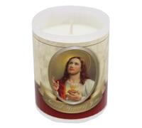 6.5cm Pillar Candle with 24 Hour Burn Time Religious Votive Candle (Sacred Heart of Jesus 4774)