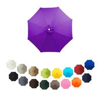 6.5FT 8FT 9FT 10FT Outdoor Umbrella Canopy Replacement -Parasol Fabric Cover for Garden Patio Pool Lawn - Fits 6/8 Ribs Weather-Resistant Easy to Install