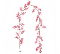 6 5FT Artificial Berry Garland Hanging Vines for Indoor and Outdoor For Christmas Party Decorations and Creative DIY Home Styling (A)