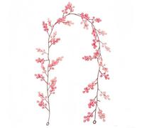 6 5FT Artificial Berry Garland Hanging Vines for Indoor and Outdoor For Christmas Party Decorations and Creative DIY Home Styling (B)