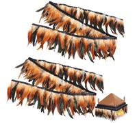6.5FT Feathers for Chick Brooder Heating Plate,Warm and Secure As They Would Under a Mother Hen, Cuttable, Compatible with Most Chick Brooder Sizes (2Pcs 6.5FT)