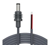 6.5FT Power Pigtails Cable Compatible with Starlink Mini, 14AWG DC 5.5mm x 2.1mm Male Plug to Bare Wire Open End Power Supply DIY Cord, Waterproof Extension Power Accessories