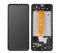 6.5in Digitizer Touch Screen Assembly with Housing Frame Black for Samsung Galaxy A04s SM-A047F, Replacement LCD Screen, Fix Cracked Display & Touch Issues, Precise Fit