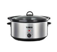 6.5L S/S Slow Cooker Tower Silver A