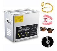 6.5L Ultrasonic Cleaner, 150W Digital Heated Stainless Steel Cleaning Machine, with Heater and Timer, for Glasses, Rings, Vinyl Record, Small Parts