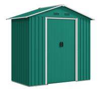 6.5x3.5ft Metal Garden Shed for Garden and Outdoor Storage, Green