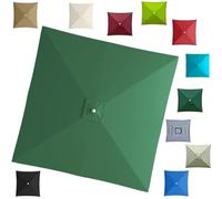 6.5x6.5ft 8x8ft Patio Umbrella Replacement Canopy Square Outdoor Table Umbrella Replacement Top Cover, Fits Parasol Cloth For 4/8 Ribs Backyard Umbrellas(Green,2.5x2.5m/8ftx8ft)