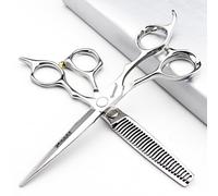 6/6.5/6.8/7 inch 440C Stainless Steel Hair Clippers (6 inch -2PC-B)