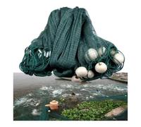 6.6/9.8' Depth 32.8/49.2/65.6/98.4/131' Length 3/4/6 CM Mesh Size Beach Fishing Drag Cast Net, Easy Throw Bait Seine Gill Net(2x10m/6.6x32.8'-1F)