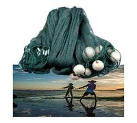 6.6/9.8 Ft Depth 16.4/32.8/49.2/65.6 Ft Length 2/3/4/6 Cm Mesh Size Hand Made Fishing Gill Drag Cast Net, Polyethylene Beach Seine Drag Nets Fishing Equipment(H6.6Ft L16.4Ft 2F)