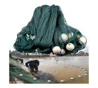 6.6/9.8' Height 32.8/49.2/65.6/98.4/131' Long Fishing Drag Fish Net, Large Nylon Beach Seine Gill Nets for Ponds Creeks Sea Lake(2x20m/6.6x65.6'-1F)