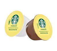 STARBUCKS Dolce Gusto Madagascar Vanilla Macchiato Pods - Pack of 12, Green,White