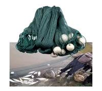 6.6' Depth Fishing Gill Trawl Nets for Seining Minnows Shiners, Beach Seine Drag Nets Fishing Equipment with PVC Foam Float Bobbers Sinkers for Ponds Rivers(L10m 1F)