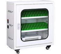 6-60 Slot Portable Charging Mobile Phone Cabinet, Rechargeable Cellphone Locker Storage Charging Station, Cellphone USB Charging Station with Wheels Lockable, for Students and Tourists(40Slots)