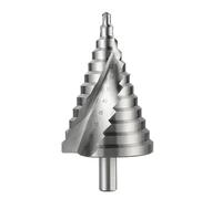 6-60mm Step Drill Bit Spiral Groove Pagoda Hole Cutter Metal Sheet Cone Drill Bit Triangular Shank Step Hole Opener Reamer