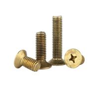 6-60pcs M2/M2.5/M3/M4/M5/M6 KM-type Brass Cross Recessed Countersunk Head Machine Screws, M4x25mm(20pcs)