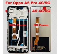 6.67''Original New For Oppo A5 Pro 4G CPH2711 LCD Display Touch Screen Digitizer A5 Pro 5G CPH2695 A5 5G Assembly Replacement CPH2735 black frame