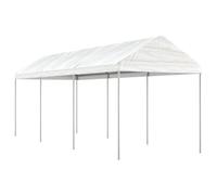 vidaXL Gazebo with Roof White 6.69x2.28x2.69 m Polyethylene