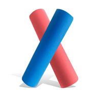 6.6Ft (2m) Long 5/8" (15mm) Thickness Pipe Insulation, Rubber Foam Winter Freeze Protection Tubing Red/ Blue Outdoor Water Pipe Freeze Protection(Blue,25mm(1in))