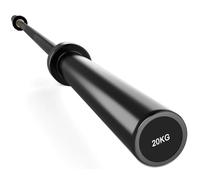 6.6FT/7.2FT Olympic Weightlifting Barbell - 50mm Diameter, 15KG/20KG Heavy-Duty Powerlifting Bar for Deadlifts, Black Squats & Strength Training, Knurled Grip, 380/750 lbs Max Load, 1 Pack