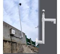6.6Ft Weatherproof Security Camera Mount - Surveillance Pole with Screws - Corner Stand for Outdoor Monit - Single Holder-Single Ball-0.5 m(1.64 ft)