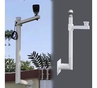 6.6Ft Weatherproof Security Camera Mount - Surveillance Pole with Screws - Corner Stand for Outdoor Monit - Single Holder-Single -1.5 m(4.92 ft)