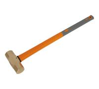 Loops 6.6lb Sledge Hammer - Non-Sparking - Fibre Glass Shaft - Shock Absorbing Grip in Clear Loops Clear