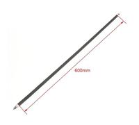 6 * 6mm Square Shape Heating Tube Flexible Straight Type High Temperature Heater Pipe 230V 780~900W Electric Element (Color : 600mm)