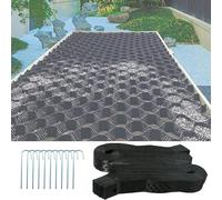 6.6x33 ft Foldable Gravel Retainer Grid with Gloves Easy to Inflate Ideal for Gardens Driveways Pathways Slopes Walkways ParkingH5cm/2in
