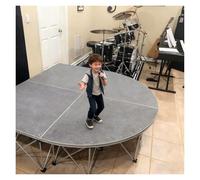 6.6x6.6ft Small Stage Platform for Indoor Classroom, Anti-Slip Surface Events Stage Modular System for School Auditoriums(H 15.7in/40cm)