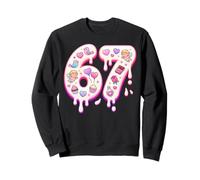 6 7 67 Six Seven Meme Cute Drip Kawaii Heart Valentine Y2K Sweatshirt