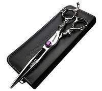 6/7/7.5/8/9 inch Japanese 440C Styling Studio Scissors Barber Professional Styling Tool Set Scissors (7-inch Platte schaar)