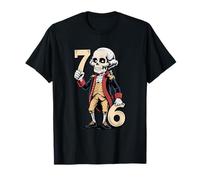 6-7 7-6 George Washington Seven Six Teacher Skeleton T-Shirt