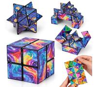 6 7 8 9 10 11 Year Old Boy Gifts: Infinity Cubes Fidget Toys for Kids Age 8-12 Birthday Presents for Girls Boys Autism Travel Magic Cube for Children Space Solar System Fidget Games Toy(Colourful)