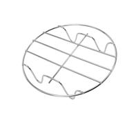 6/7/8/9/10 Inch Single-Layer Grill Rack Grid Bakings Tray Racks Stainless Steel Air Fryer Steaming Rack Round Steamer Rack(6 inches)