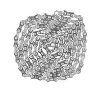 6/7/8/9/10 Speed Bike Chain, Electroplating Silver Mountain Bike Chain, 116 Links Bicycle Chain, High Speed Anti Rust Steel Bike Derailleur Chain for Road Mountain Racing Cycling Hybrid (10 speed)