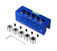 6/7/8/9/10mm Engineered Drilling Stability Tool with Measurement Markings Woodworking Straight Hole Drill Guide Block Heavy Duty Drill Guide for Woodworking