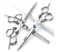 6/7/8/9-inch Professional Hair Clipper Set, Stainless Steel Sharp Hair Clippers, Hairdresser Specific Scissor (7 inches, 3 Pieces)