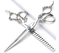 6/7/8/9-inch Professional Hair Clipper Set, Stainless Steel Sharp Hair Clippers, Hairdresser Specific Scissor (7 inches, 2 Pieces)