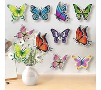 6 7 8 9 Year Old Girl Gifts Craft Kits, Butterfly DIY Diamond Painting & Mosaic Art Set, Diamond Painting Arts and Crafts Set for Kids Gifts Girls Ages 6-12, Craft Kit for Home Flower Plant Decoration