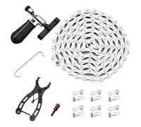 6/7/8 Speed Bicycle Chains - Repair Chain Breaker Kit, Link Pliers, Quick Links, Bicycle Chain Joint Connector, Reusable Magic Buckle, Missing Link for Beginners, Erwa