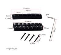 6/7/8 String Headless Guitar Bridge Nut Guitar Fixed Saddle Bridge Nut Set Replacement Parts for Electric Guitar Parts Accessori (Color : 7 String)