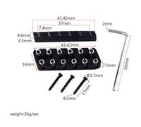 6/7/8 String Headless Guitar Bridge Nut Guitar Fixed Saddle Bridge Nut Set Replacement Parts for Electric Guitar Parts Accessori (Color : 6 String)