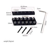 6/7/8 String Headless Guitar Bridge Nut Guitar Fixed Saddle Bridge Nut Set Replacement Parts for Electric Guitar Parts Accessori(6 String)