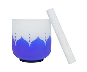 6/7/8Inch Designs Crystal Singing Bowls Gradient Design Yoga Bowls With Hammer And Round Rubber Rings