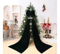 6-, 7-, And 8-foot Lifelike Artificial Christmas Trees, Sparkling Evergreen Christmas Trees With Bow Decorations, For Offices, Shopping Malls, And Holiday Decor(Dark Green,2.4m/8ft)