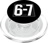 6 7 Basketball Height Six Seven Sports Number PopSockets PopGrip for MagSafe