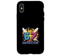 6-7 Club Comic Explosion Meme Case for iPhone X/XS
