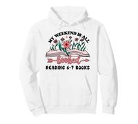 6 7 English Teacher 67 Book Weekend Booked Reading 6-7 Books Pullover Hoodie